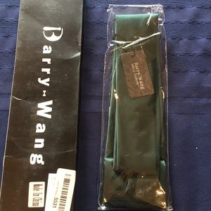 Barry Wang Green Silk Tie